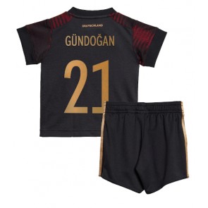 Maillot de foot Allemagne Ilkay Gundogan #21 Extérieur enfant Monde 2022 Manches Courte (+ pantalon court)
